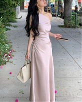 BXOXO Women Elegant Solid Evening Party Dresses Summer Fashion Korean Graduation Formal Dress Off Shoulder Slim Vestidos Clothing